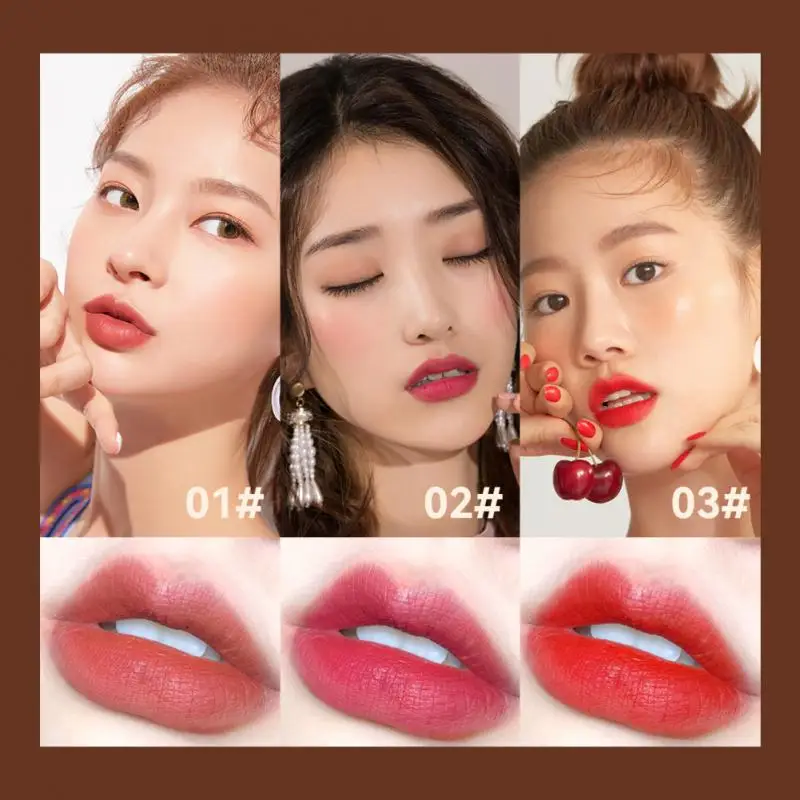

6 Pieces Lip Gloss Matte Coffee Star Lipsticks Long Lasting Creative Makeup Cosmetics Easy To Wear Waterproof Lip Glaze Set