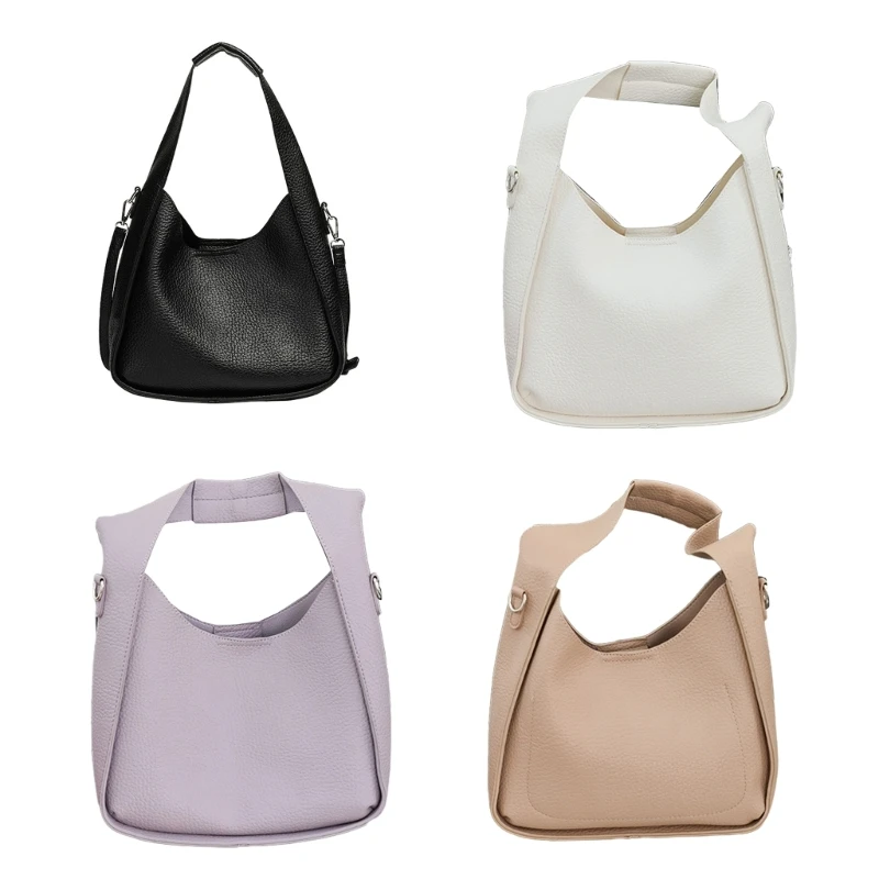 

Tote Bag Leisure Fashion Armpit Bag Litchi Texture PU Shoulder Bag Girl Women Trendy Bag with Inner Pouch Underarm Bag