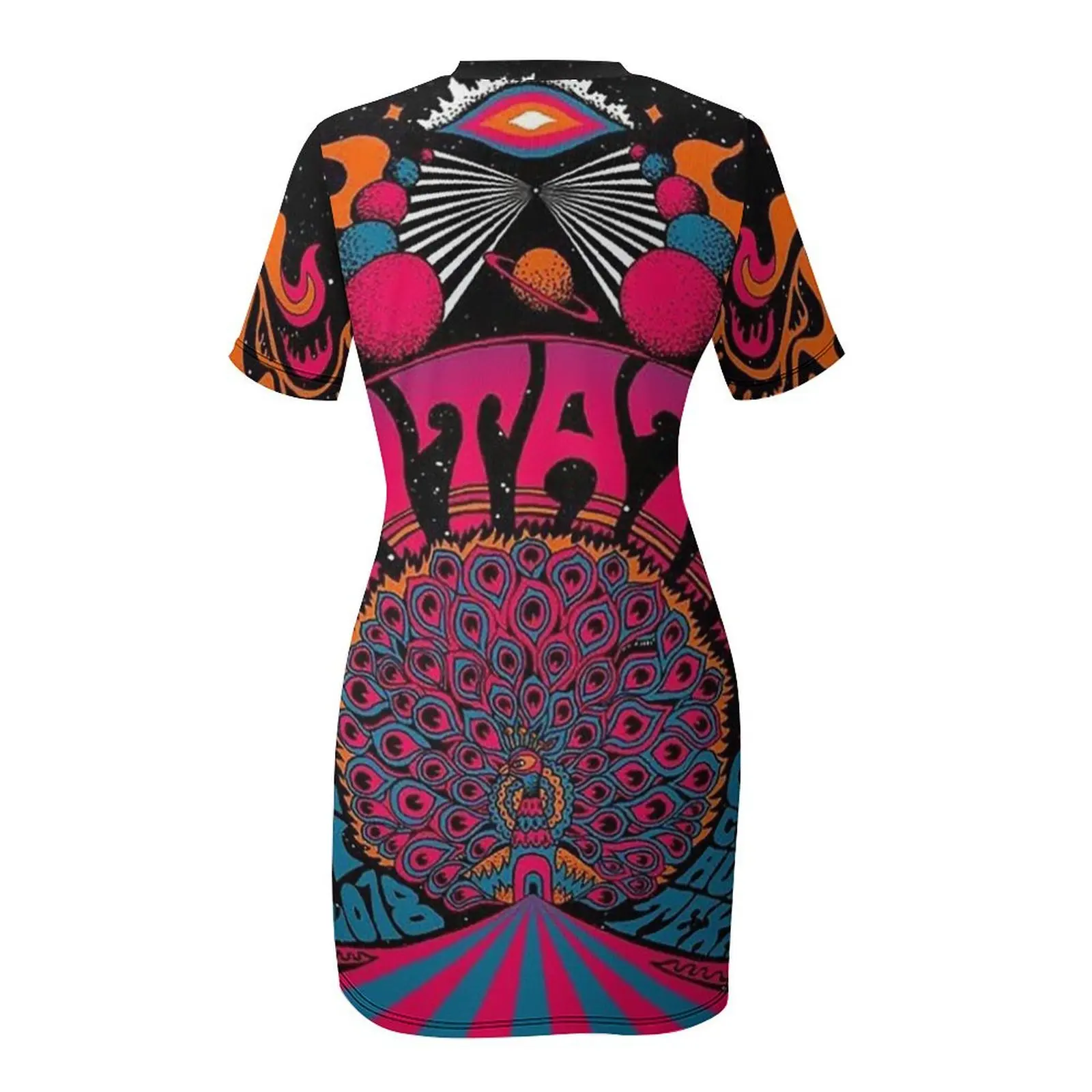 Левитация Fest с Golden Dawn Arkestra платье короткими рукавами лето 2029 женские