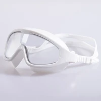 waterproof large frame swimming goggle anti fog hd uv sun protection swim glasses unisex radiation protection eyeware accessory