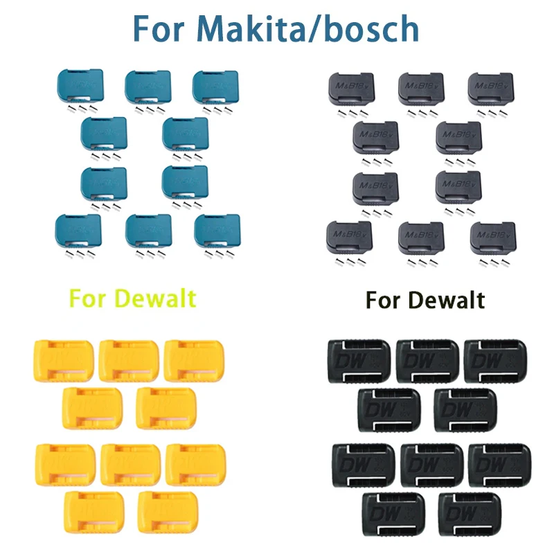 2/5/10 шт., держатель для аккумулятора Dewalt/Makita/bosch 14,4 в 18 в