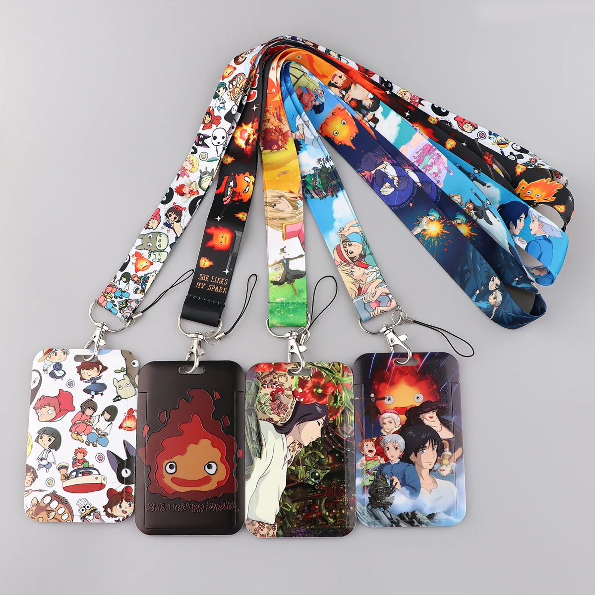 

KKZ285 Japanese Animation Lanyard For Key Neck Strap Lanyard Card ID Badge Holder Key Chain Key Holder Hang Rope Key Rings Gifts