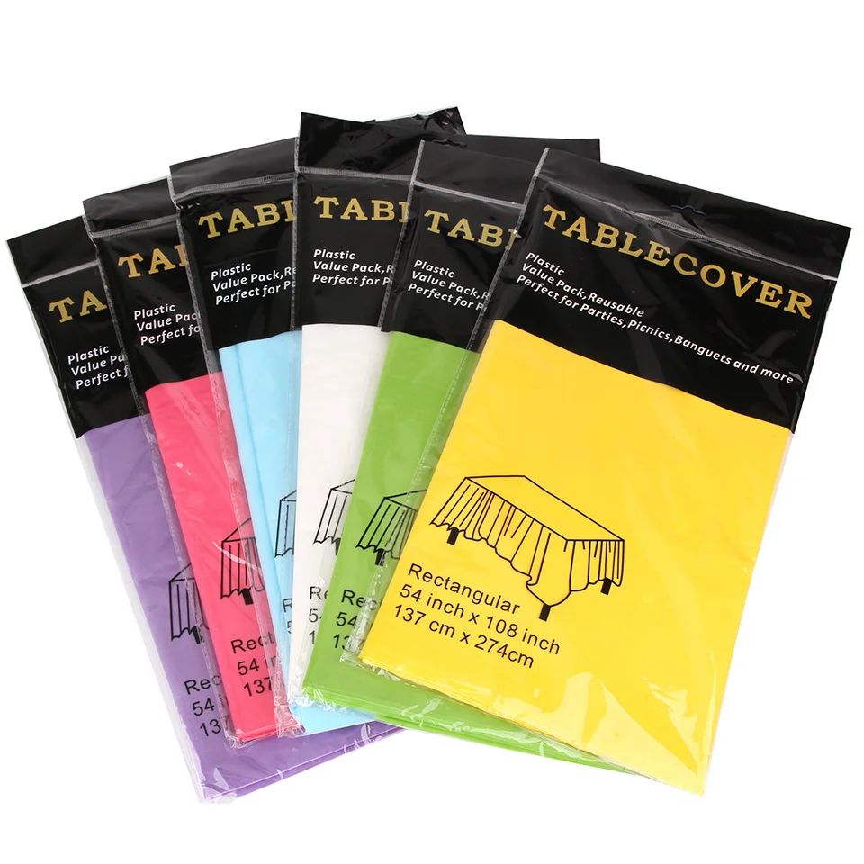 

Solid color disposable tablecloth waterproof tablecloth tablecloth solid color party arrangement supplies home party supplies