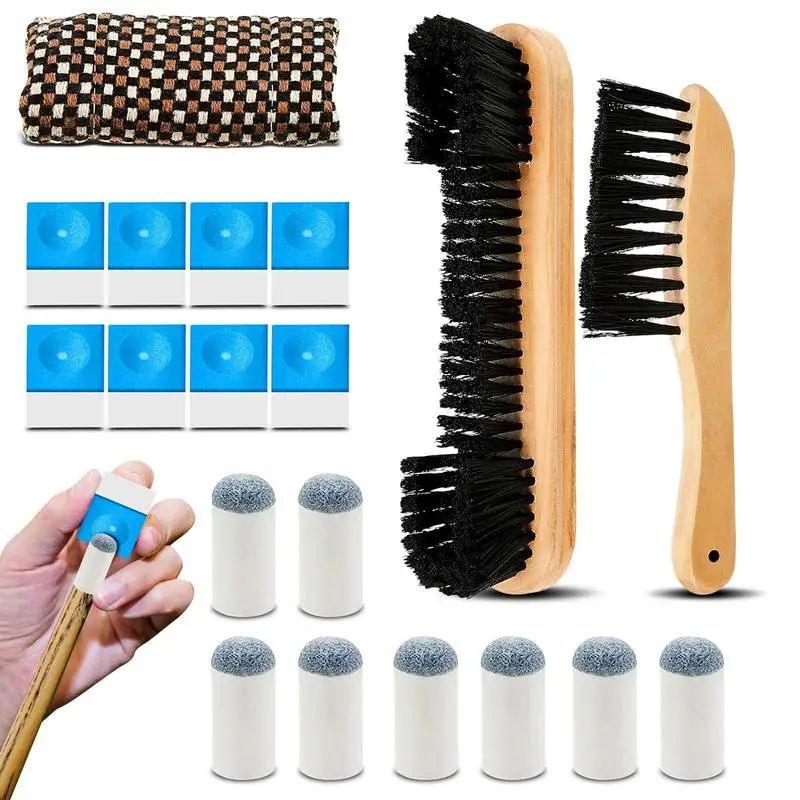 

Billiards Table Brush Pool Table Brush Cleaner Set Rail Brush Set Rail Brush Set Sturdy Compact And Complete For Game Hall
