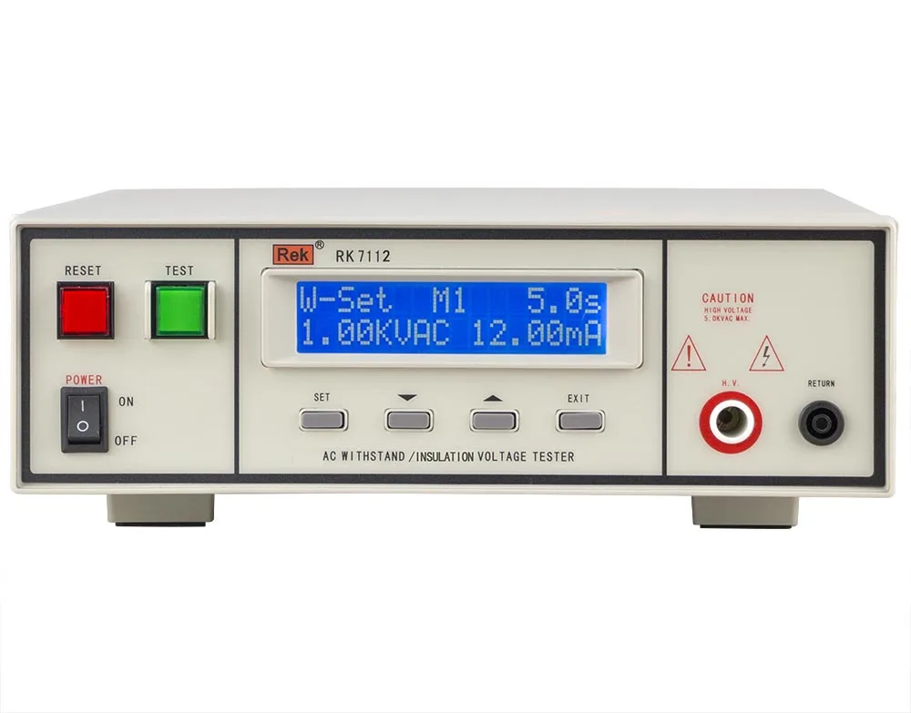 

RK7112 Programmable AC Insulation Withstand Tester/RK7122 Programmable AC&DC Insulation Withstand Tester 5/6KV,12/5mA,1000M ohm