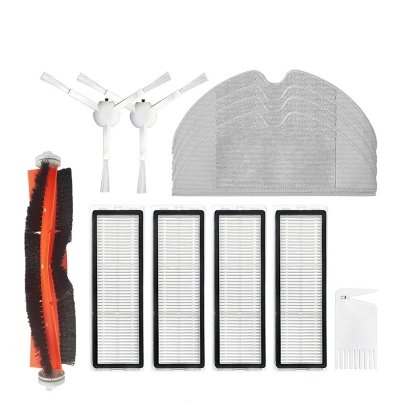 

Сменный комплект для робота-пылесоса Xiaomi Mijia 1C/STYTJ01ZHM, фильтр НЕРА + Основная боковая щетка + ткань для швабры