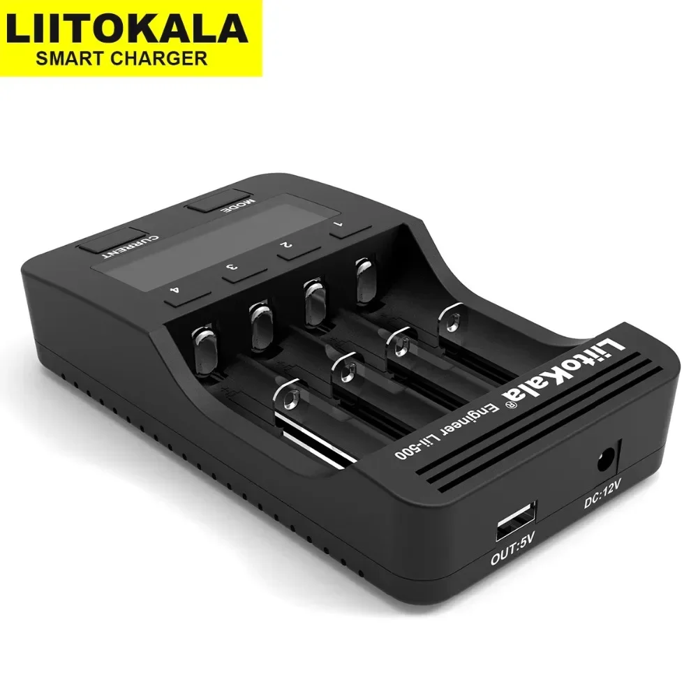 Зарядное устройство Liitokala Lii-500 Lii-PD4 3 7 В 18650 21700 26650 1 2 AA AAA для 18350 18500 16340 17500 25500 10440 17350