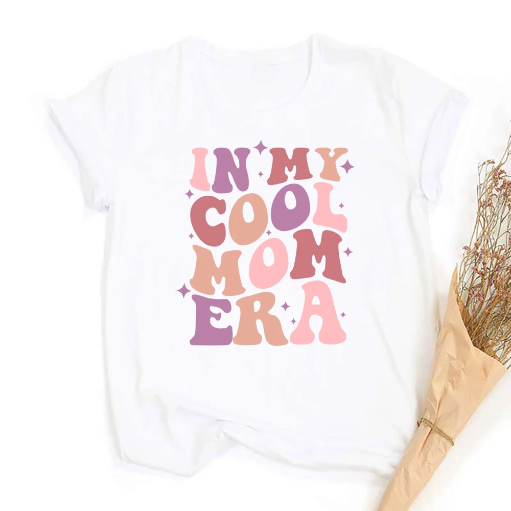 Футболка с принтом In My Mom Era, футболка с короткими рукавами Mama Life, футболка на день матери, топы, женская летняя футболка, одежда в стиле ретро (art.: 3920cd73860ef) - 3920cd73860ef