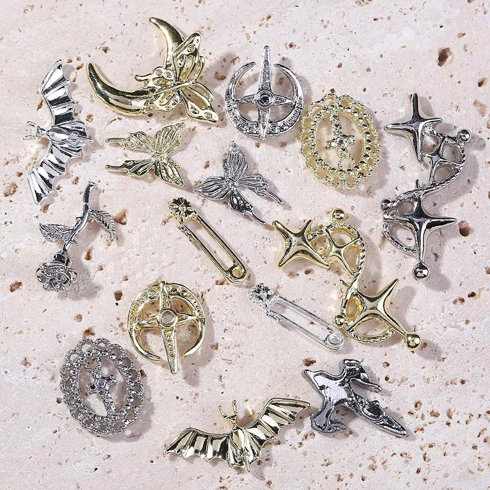 20 шт. черный крестообразный распятильник для ногтей