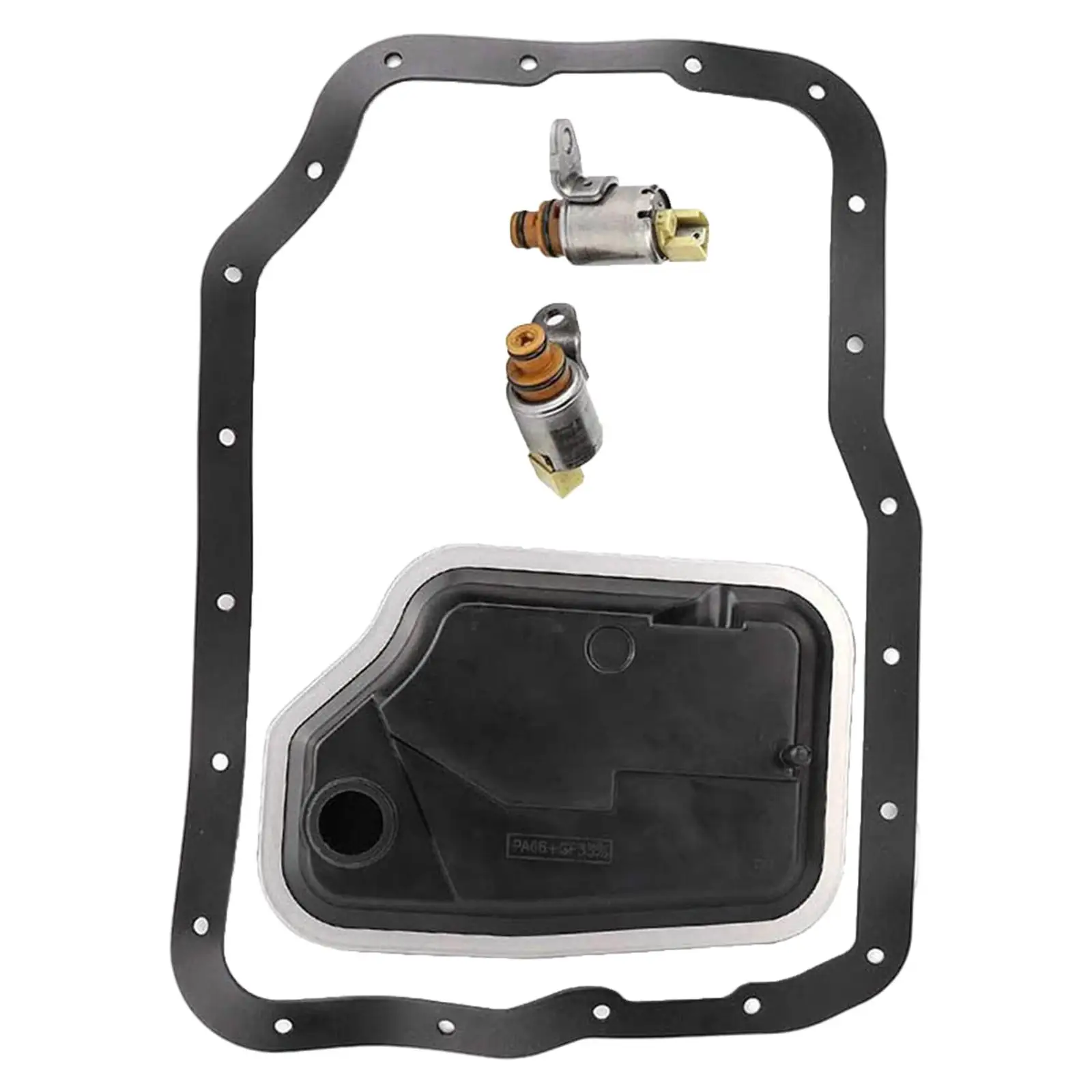 

Transmission Solenoid Filter Kit Auto Parts Car Supplies Black Gasket Pan Kit for Mazda 2 3 5 6 4F27E FN21211F1 Replacement