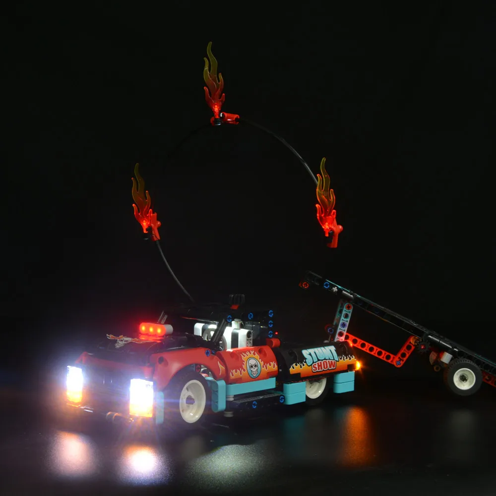 

LED Light Kit For 42106 Stunt Show Truck & Bike Not Included Bricks