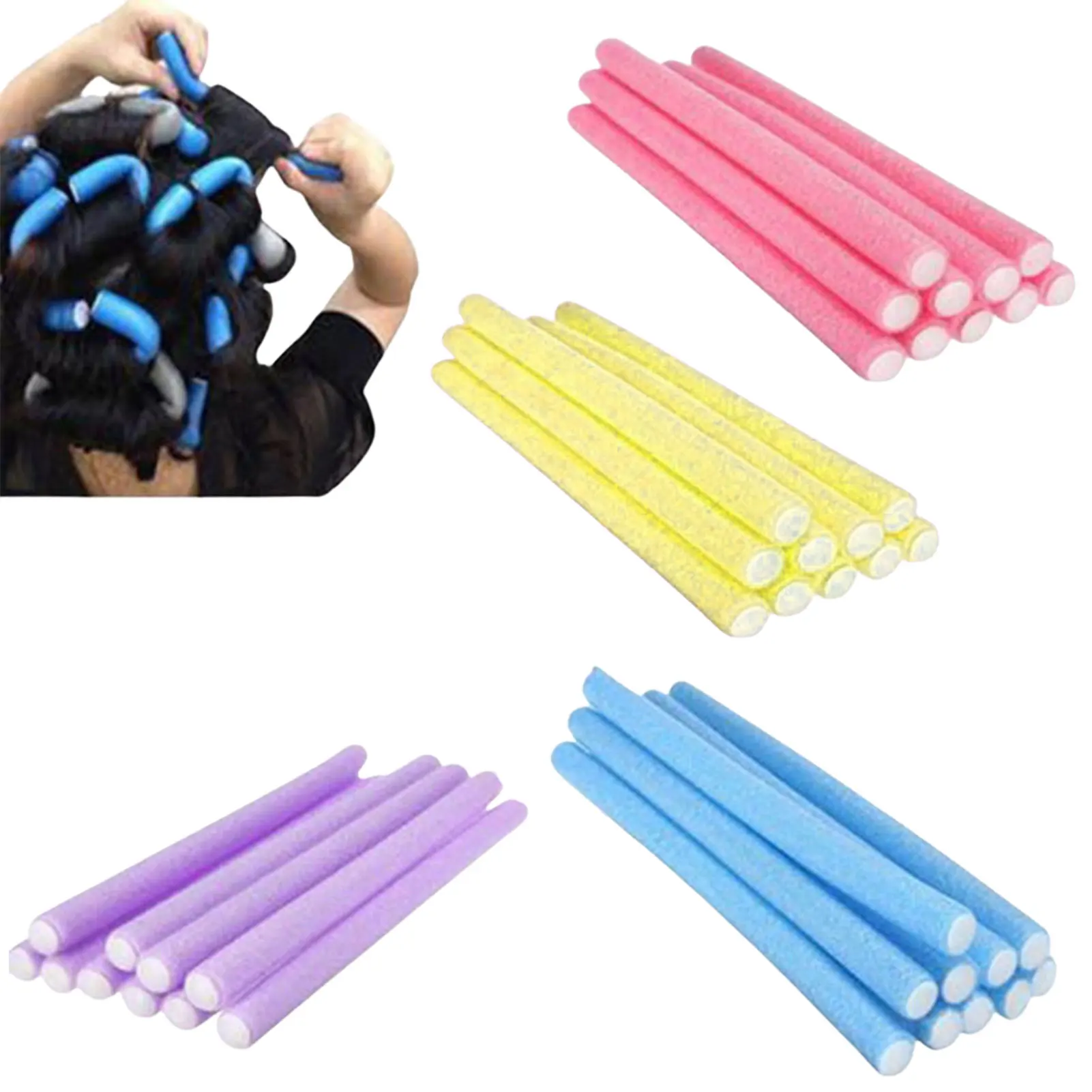 

Magic Hair Curlers Rollers Lightweight Fashion Easy Hair Curler Spiral Roller for Women Heatless Curling Rod for Wavy Hair