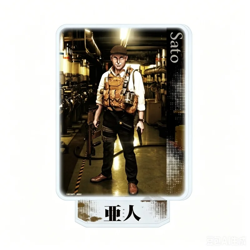 Фото Коллекционная акриловая фигурка HotAnime Ajin: Demi-Human, декоративная модель, детские милые игрушки, подарки, брелок, подвеска для рюкзака №2