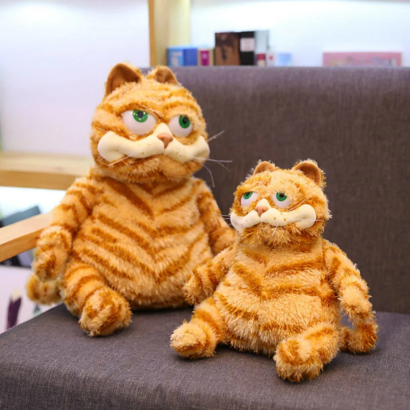 Fat Angry Cat Soft Plush Staff Toy Stuffed Animals Lazy Foolishly Cats Simulation Ugly Cat Plush Toy Valentine Day Gifts