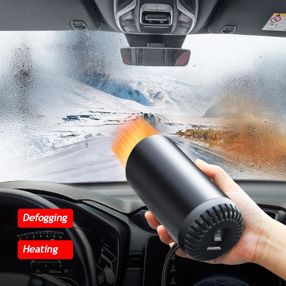 

12V Car Heater 150W Cup Shape Heater Fast Heating Fan Portable Adjustable Windshield Defogging Defroster For Car Accessories