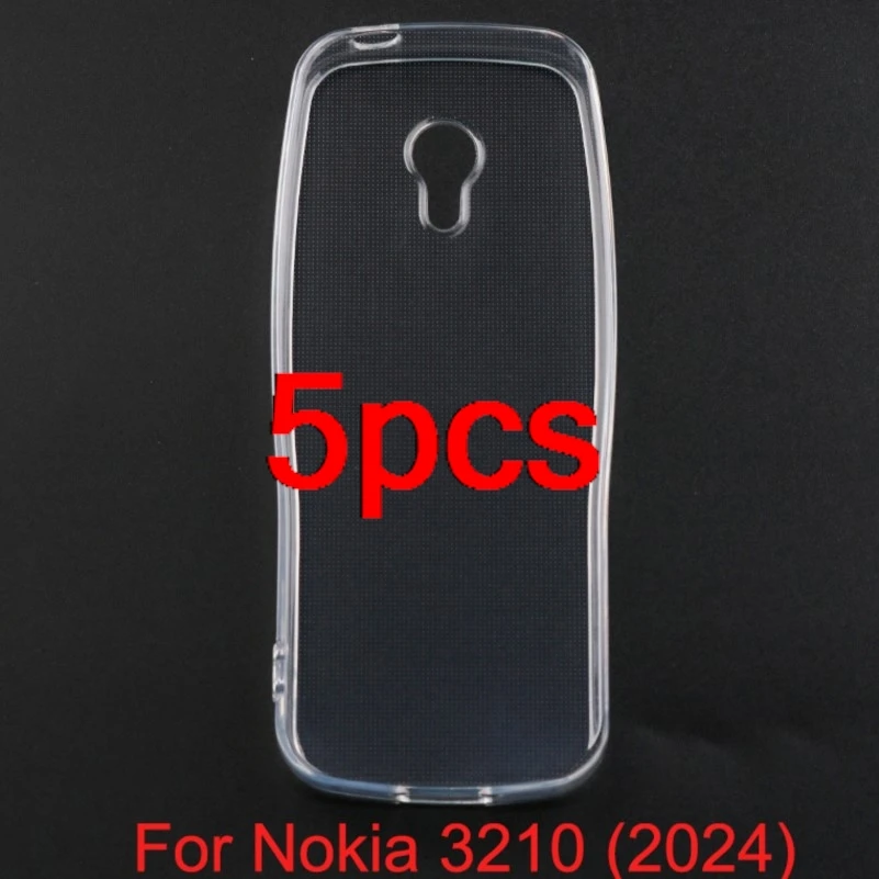 5 шт. прозрачный защитный чехол для Nokia 3210 2024 из ТПУ телефона 4G TA-1543 TA-1545 TA-1549 TA-1556