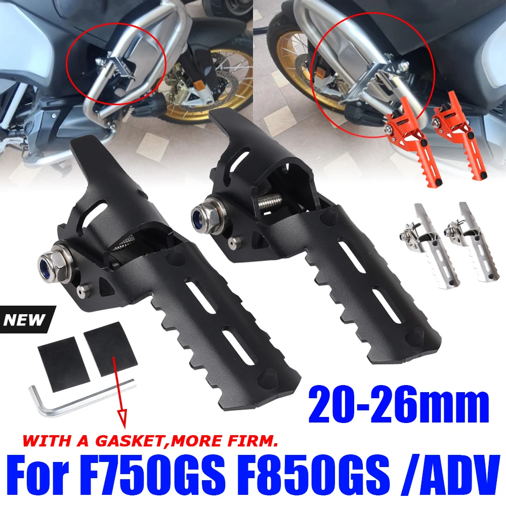 

For BMW F750GS F850GS Adventure F750 F 750 850 GS GS750 GSA Accessories Highway Front Foot Pegs Rest Folding Footrests Clamps