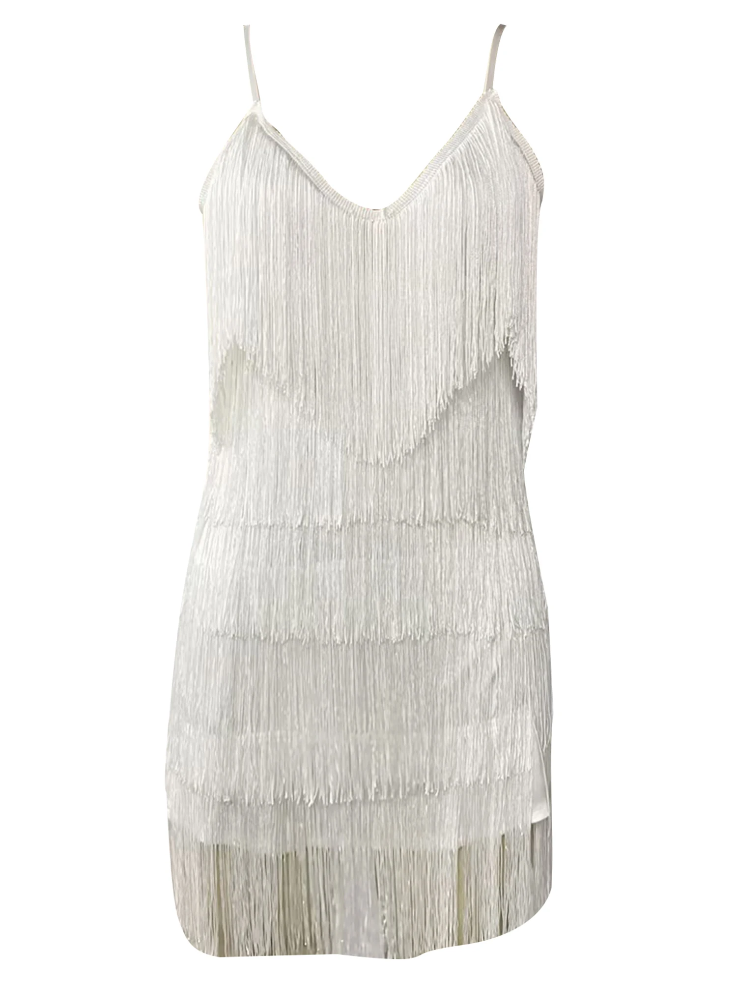 

Женское облегающее короткое платье с кисточками и рюшами, с открытыми плечами