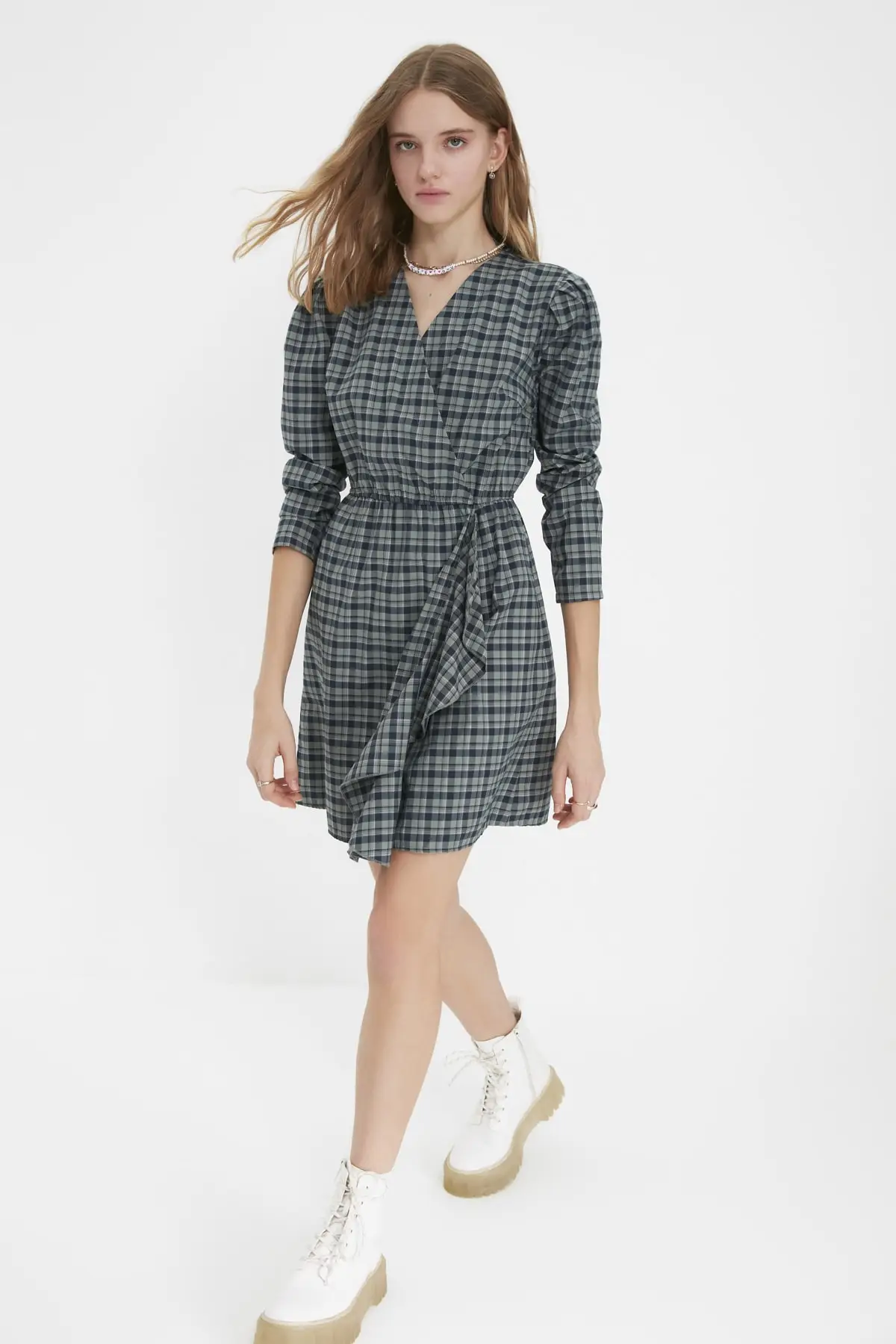 

Trendyol Flounces Dress TWOAW22EL2034