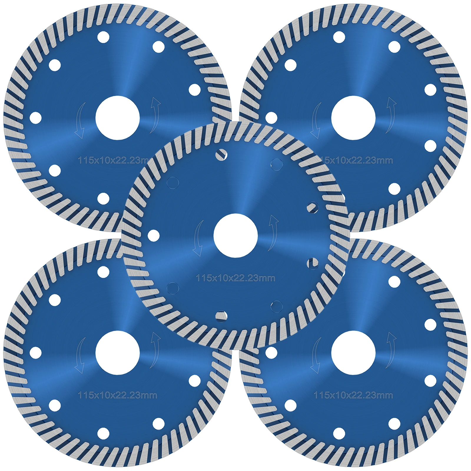 

5 шт. алмазное лезвие для пилы 4,5 дюйма острый алмазный режущий круг для влажной и сухой шлифовальной машины для гранита
