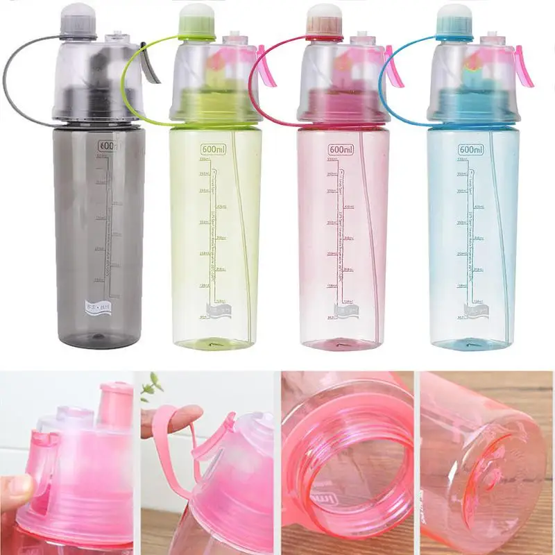Mist Water Bottle With Handle Sports Bottles With Mist And S