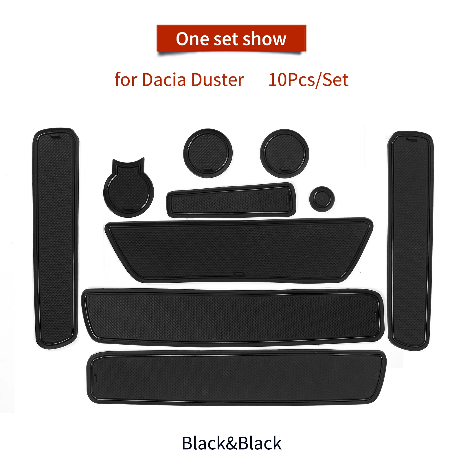 

Противоскользящий коврик для чашки с прорезями для ворот для Dacia Duster 2018-2021, нескользящая накладка на дверную паз, аксессуары для интерьера