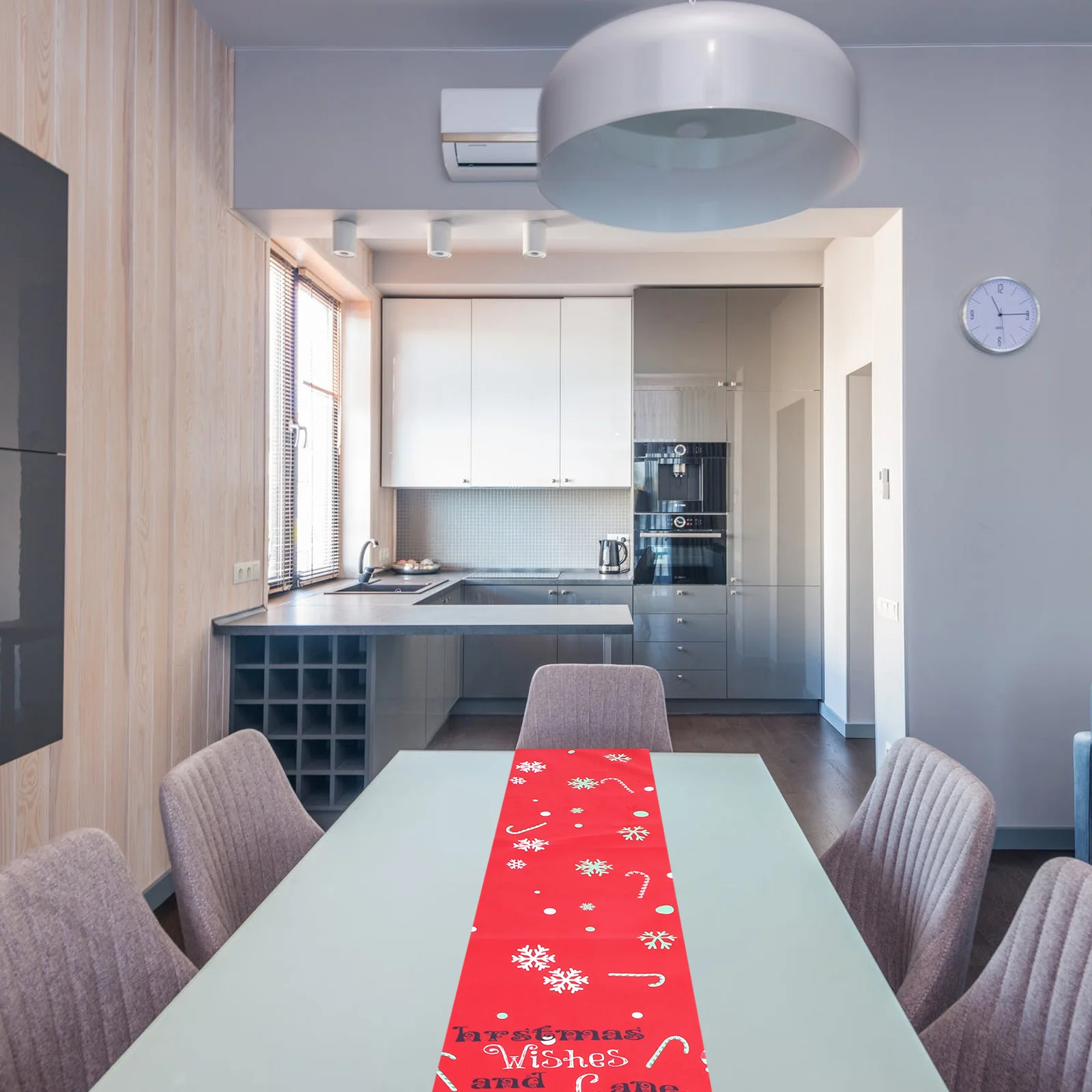 

Christmas Table Runner Xmas Style Printing Table Cloth Party Decoration