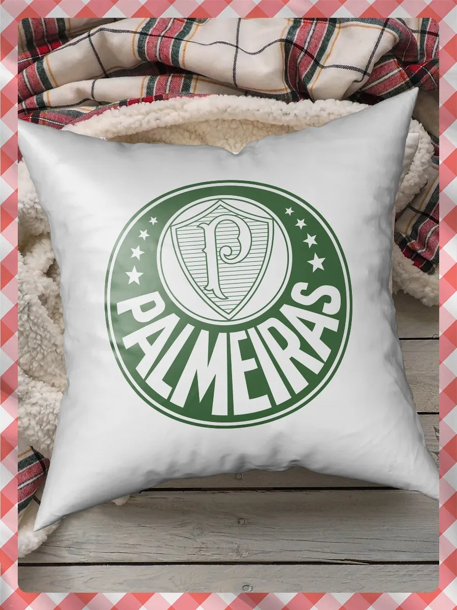 Подушка для сна декоративная с принтом Палмейрас (Palmeiras футбол Абел Феррейра) - 5618