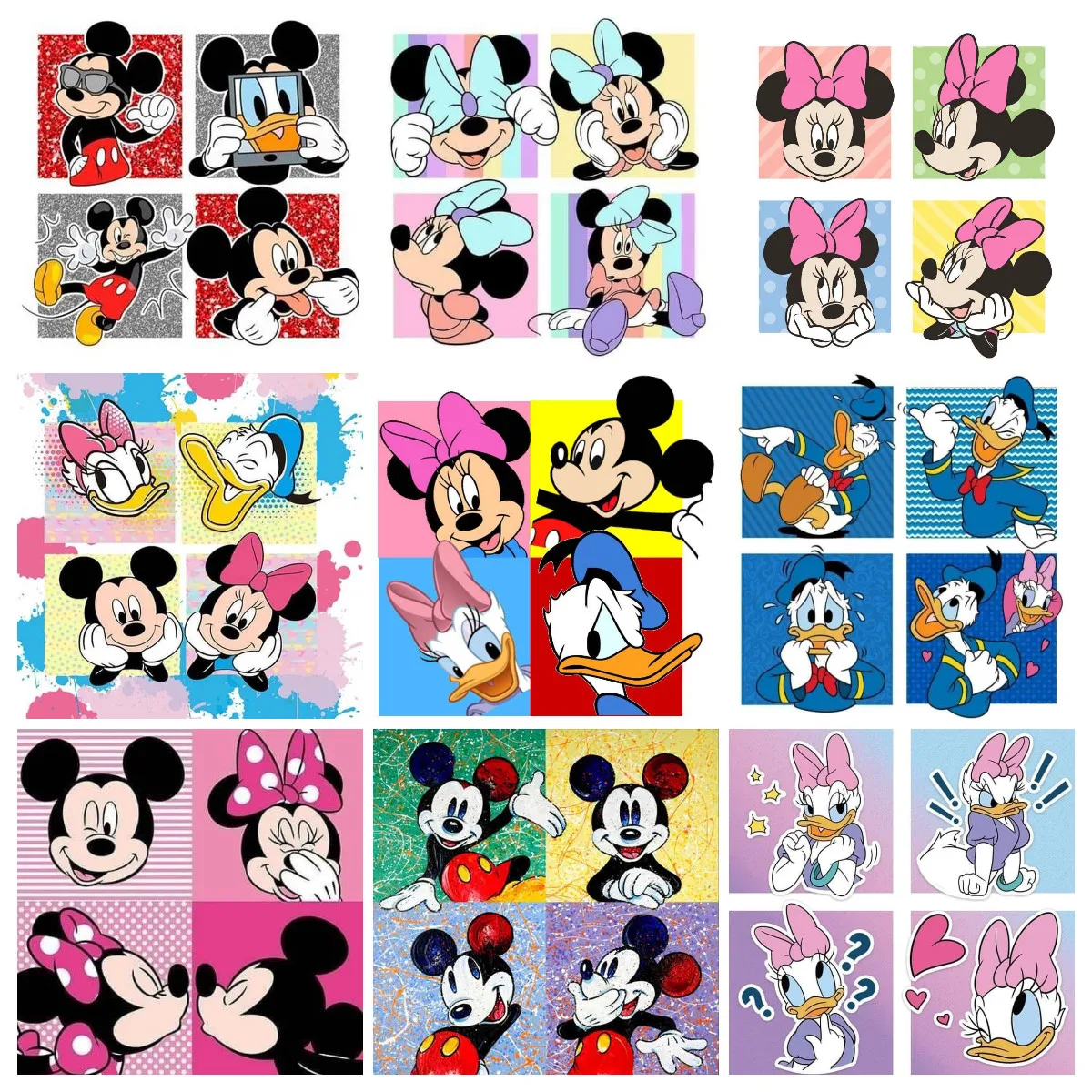 

Алмазная 5D картина «сделай сам» Disney, вышивка Микки Маус, Минни, Маргаритка, стразы, мозаика «сделай сам», ручная работа, подарок для детей