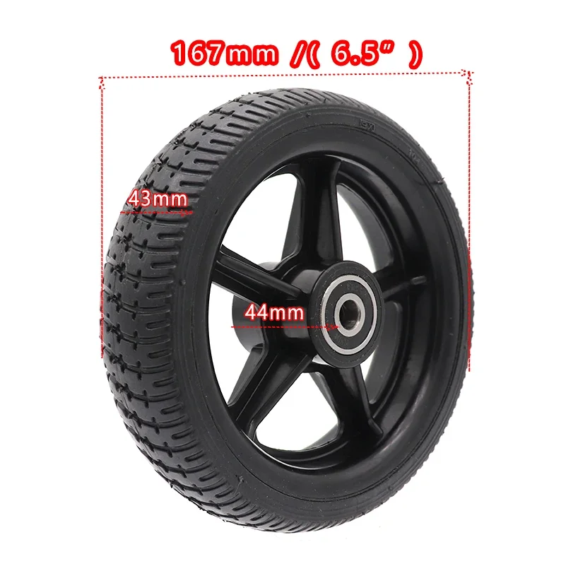 6 5 дюймовые сплошные колеса дюйма взрывоустойчивые ненадувные шины для