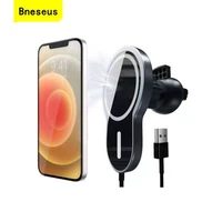 bneseus magnetic wireless charger car metal base for apple iphone 12 13 14 xiaomi samsung fast charging mobile phone bracket