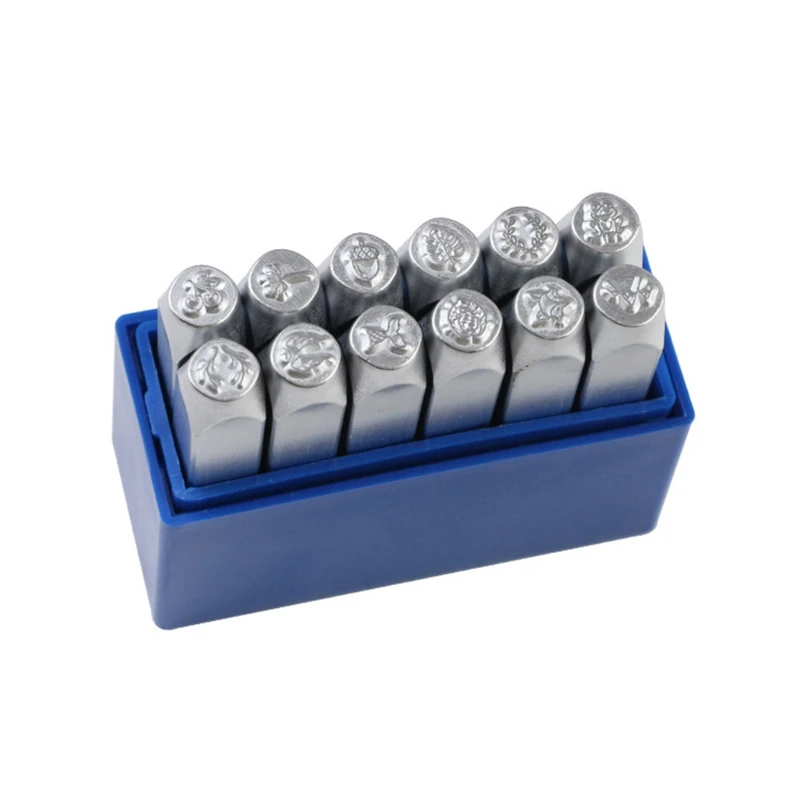 

12 шт., штамп из металлического сплава с изображением листьев животных