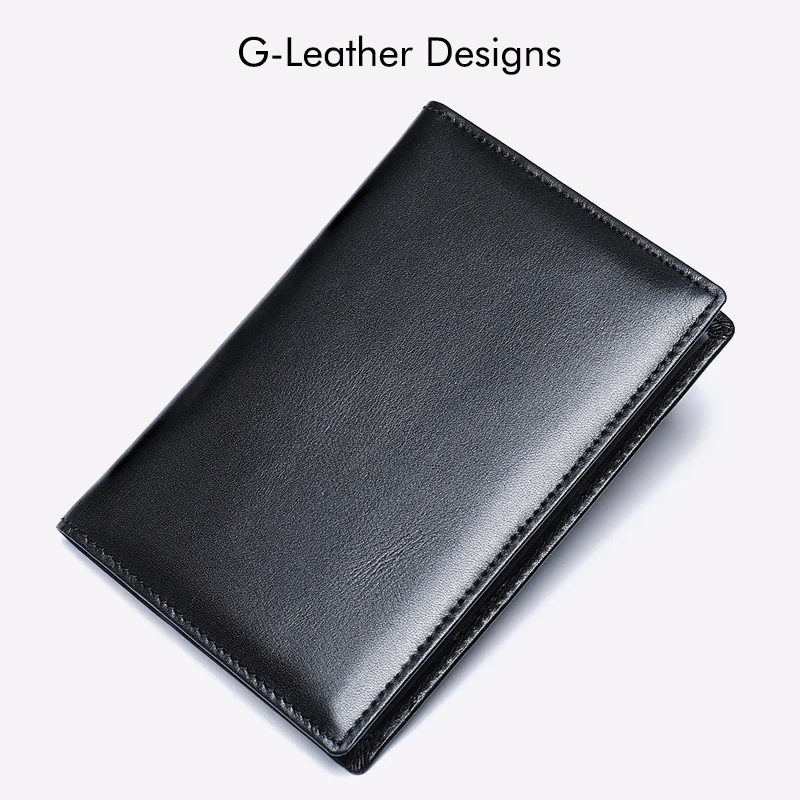 Genuine Leather Travel Passport Covers Sheepskin Leather Passport Holder Folder
