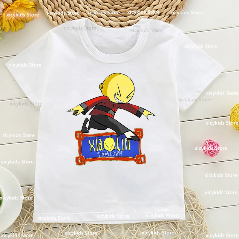 

New Boys T-Shirt Funny Xiaolin Showdown Cartoon Print Kids Tshirt Fashion Casual Boys Girls Unisex Clothes Cute Baby Shirts Tops