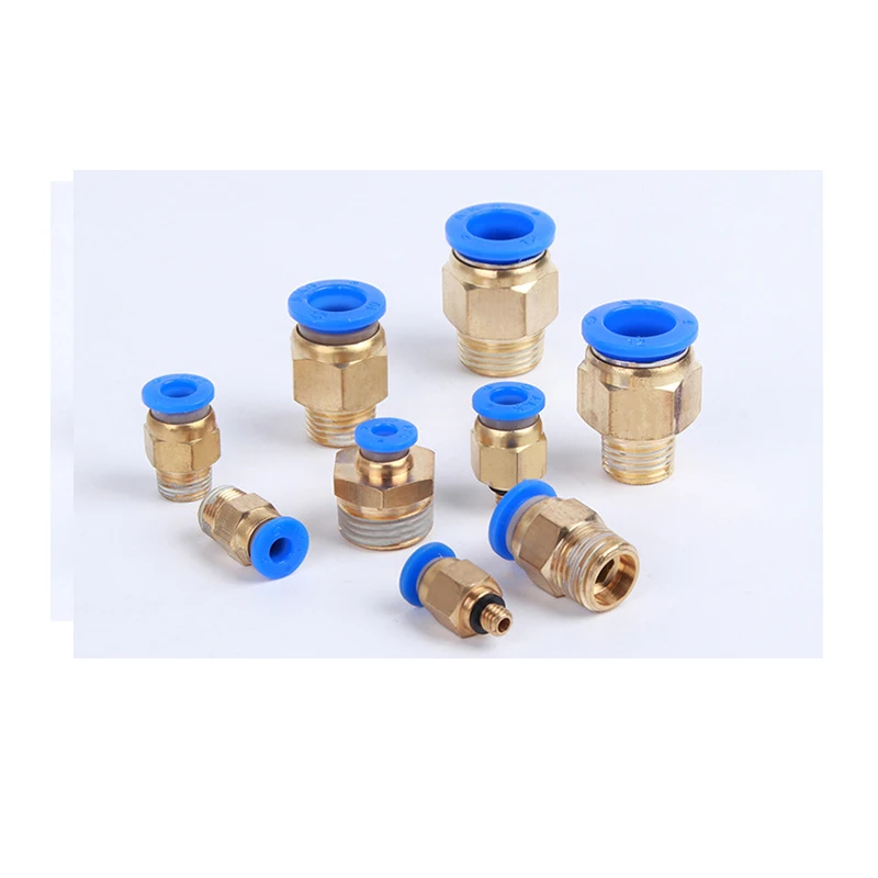 

PC Pneumatic Quick Connector Air Fitting For 4/6/8/10/12mm Hose Tube Pipe 1/8" 3/8" 1/2" 1/4" BSP Female Thread Brass Coupling