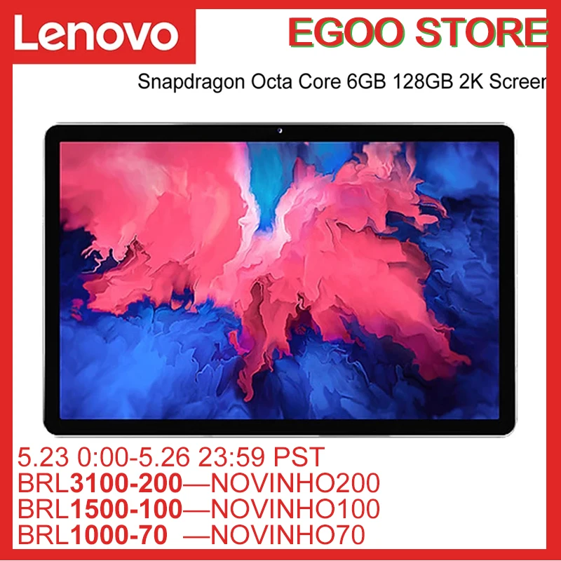 Global Firmware Lenovo Xiaoxin Pad P11 LTE Or K11 WIFI Snapdragon Octa Core 4 / 6GB RAM 64 / 128GB ROM Tablet Android 10 11 inch