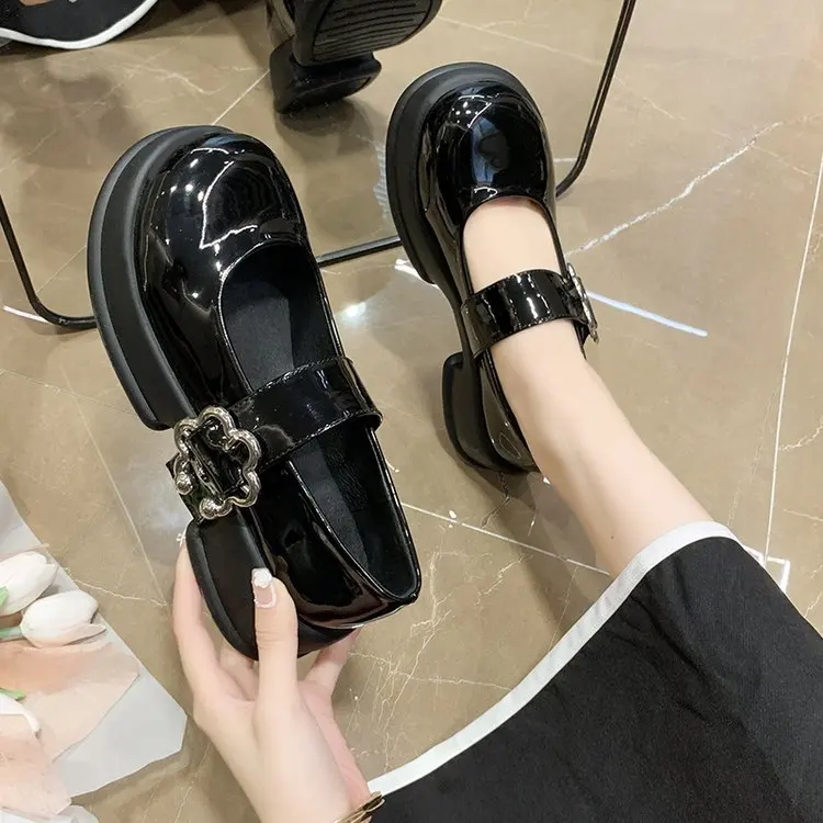 

2022 Lolita Women's Shoes Japanese Mary Jane Shoes Women's Retro Light Heels High Heels Platform Shoes Women's High Heels