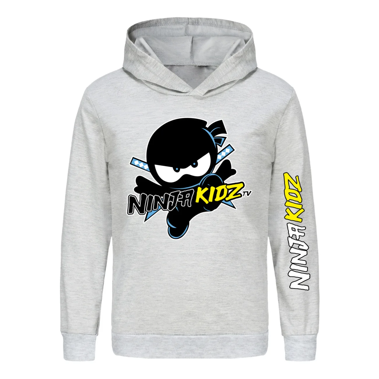 Детская одежда Ninja Kidz хлопковый свитер с капюшоном уличная свитшот мультяшный
