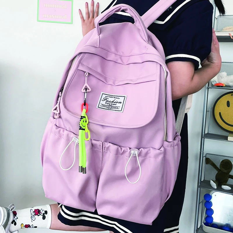 

Women Student Backpack for Teen Girls Large Capacity School Bag High Quality Nylon Bagpacks Casual Female Backpacks Lady Mochila