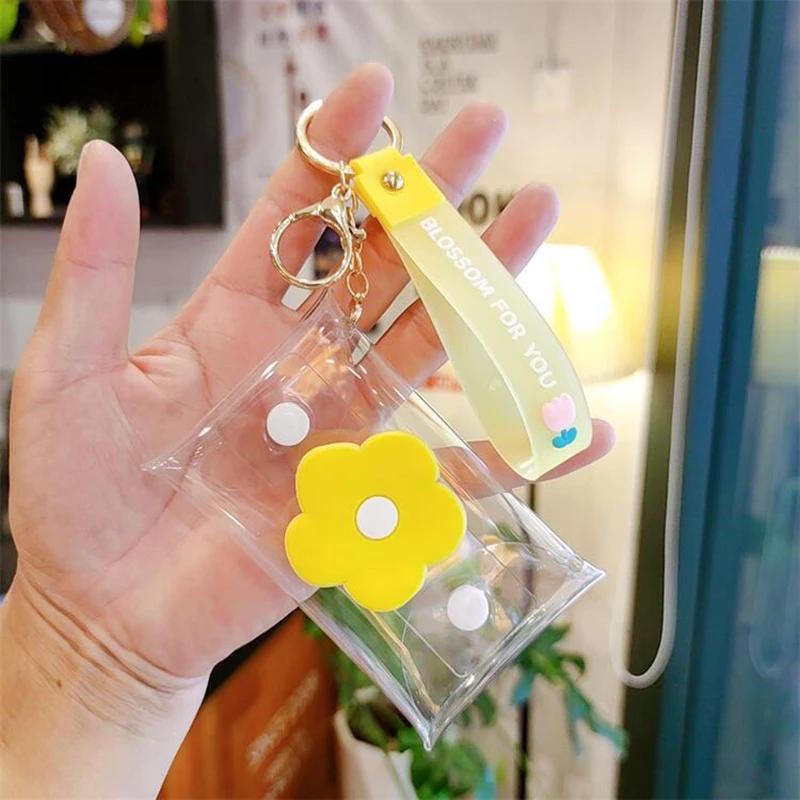 Прозрачный Кошелек для монет чехол ключей наушников помады сумка хранения