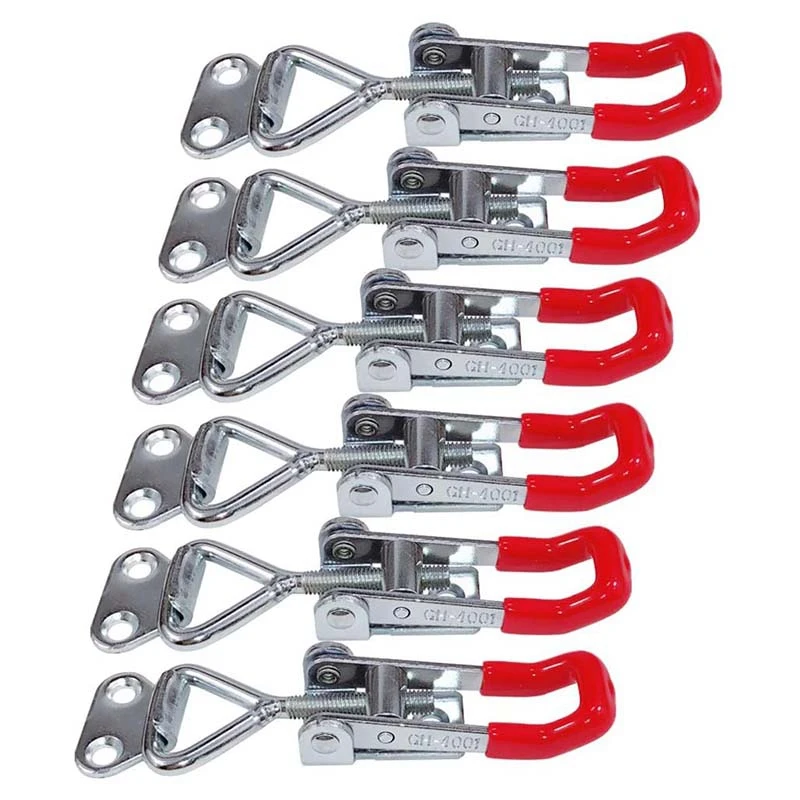 

Pull Latch Clamp 6PCS Pull Action Latch Adjustable Toggle Clamp 150Kg 330Lbs Holding Capacity