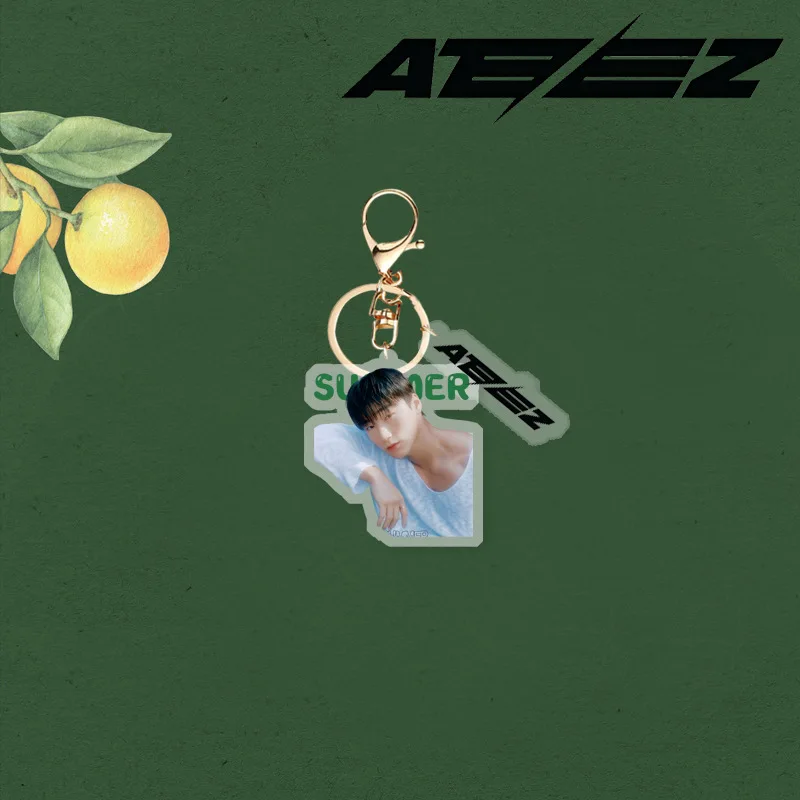 KPOP ATEEZ искусственная акриловая фигурка фотоаксессуары Hongjoong Seonghwa Yunho Yeosang брелок