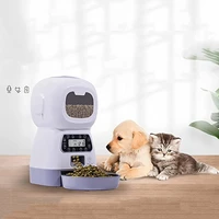 3 5l automatic pet feeder smart food dispenser for cats dogs timer stainless steel feeding bowl auto puppy pet feeding supplies