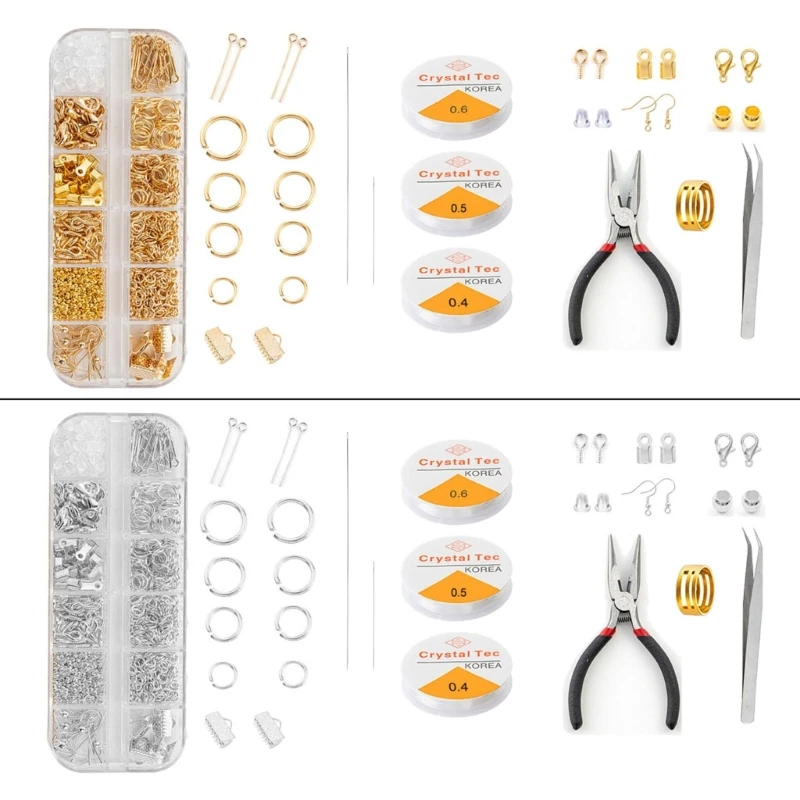 1 комплект принадлежностей для изготовления ювелирных изделий набор с обжимными