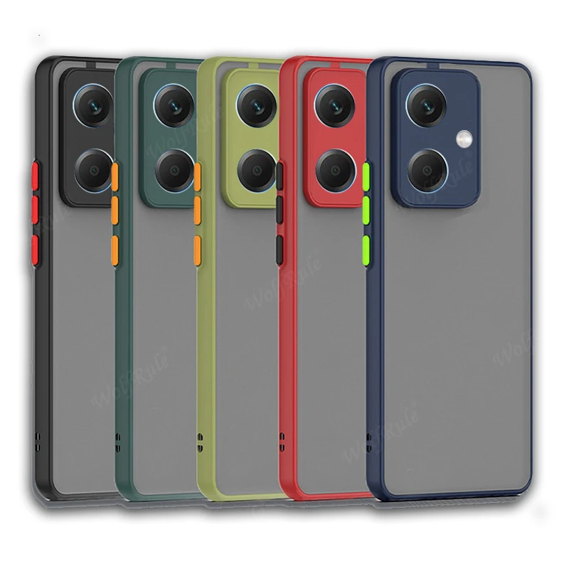 

Для Xiaomi Redmi Note 12 чехол Fundas Redmi Note 12 Capas бампер для телефона Прозрачный матовый полупрозрачный чехол для Redmi Note 12 Pro Plus