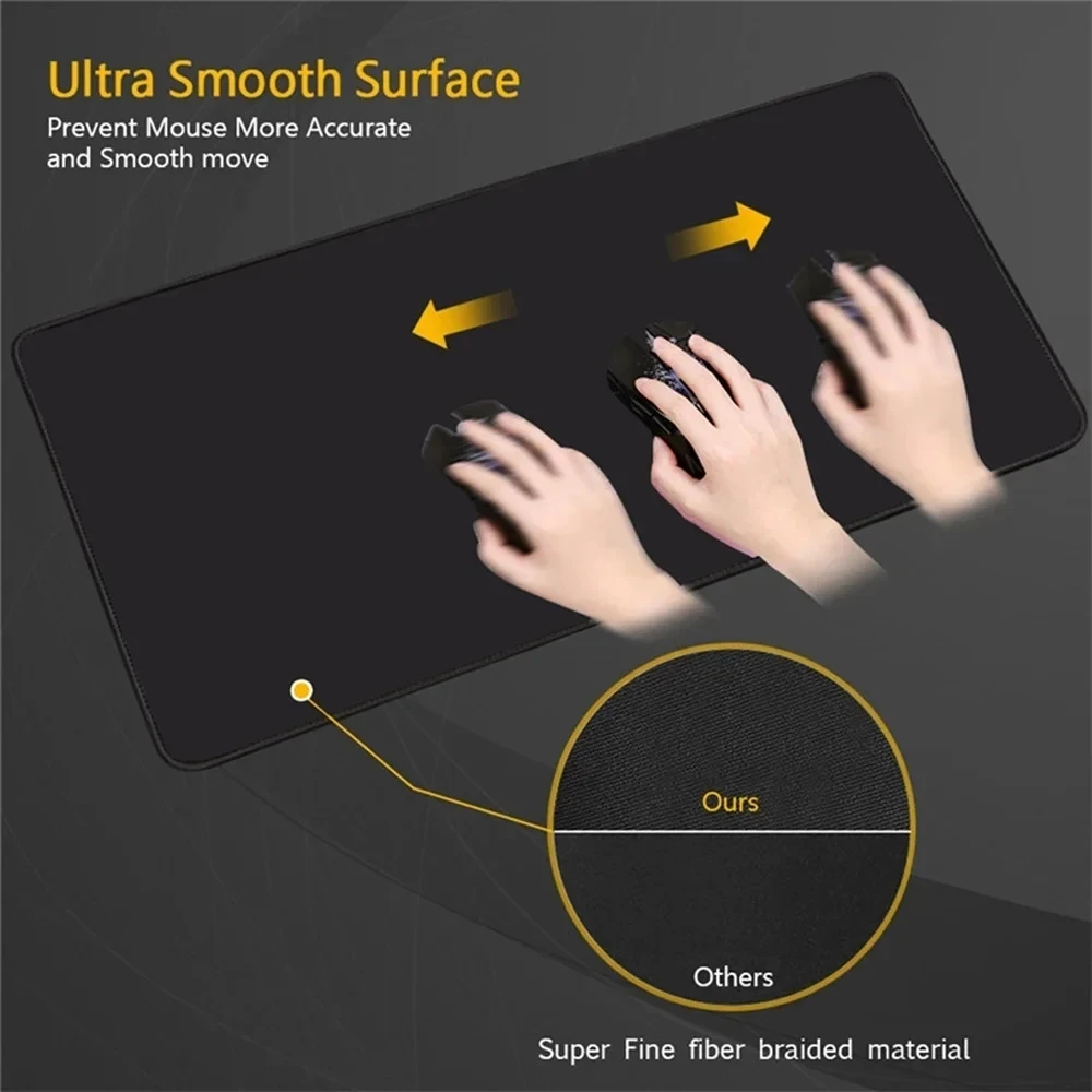 Фото Коврик для мыши B-Bruce L-Lee Li Xiaolong K-Kung F-Fu с HD-печатью, для компьютерных геймеров, с фиксирующим краем, нескользящий, XXL 90x40 см №2