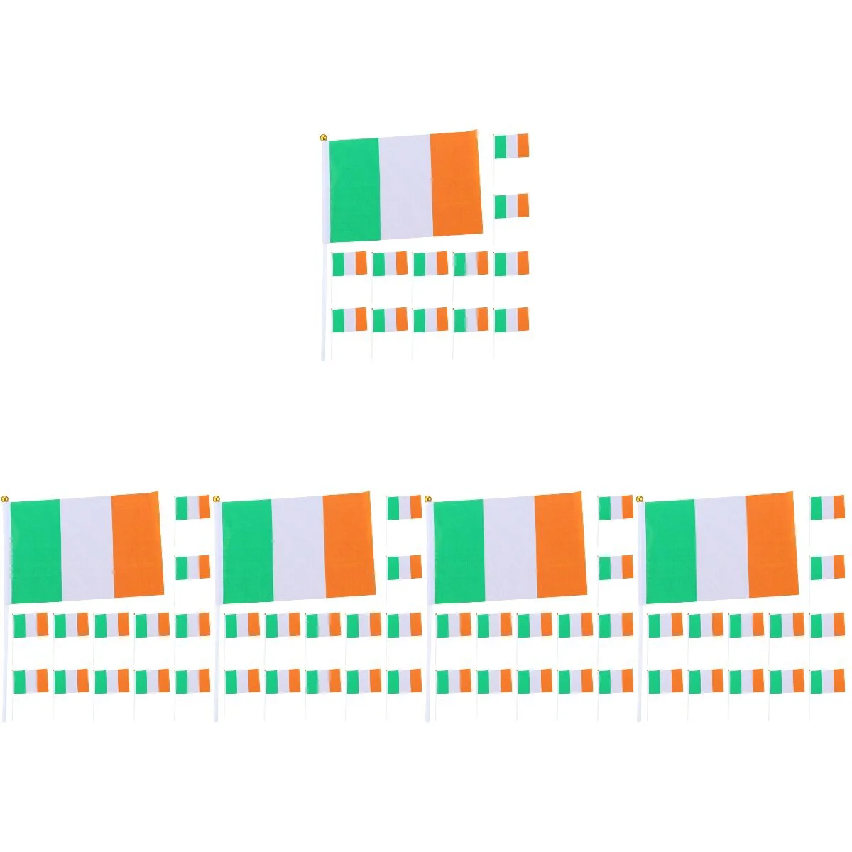 

100 шт. ручной машущий флаг, маленький Национальный ирландский уличный Декор для дома, миниатюрные вечерние ручные флаги