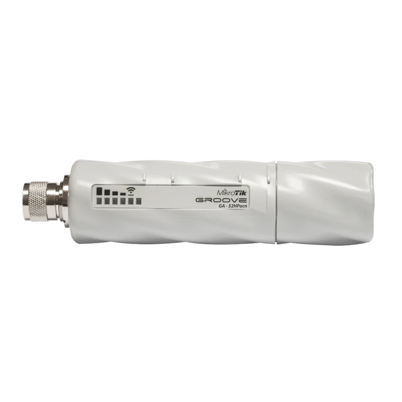 

MikroTik RBGrooveGA-52HPacn GrooveA 52 ac 2.4GHz/5GHz AP/Backbone/CPE, 802.11ac, Gigabit Ethernet, N-male connector,Omni antenna