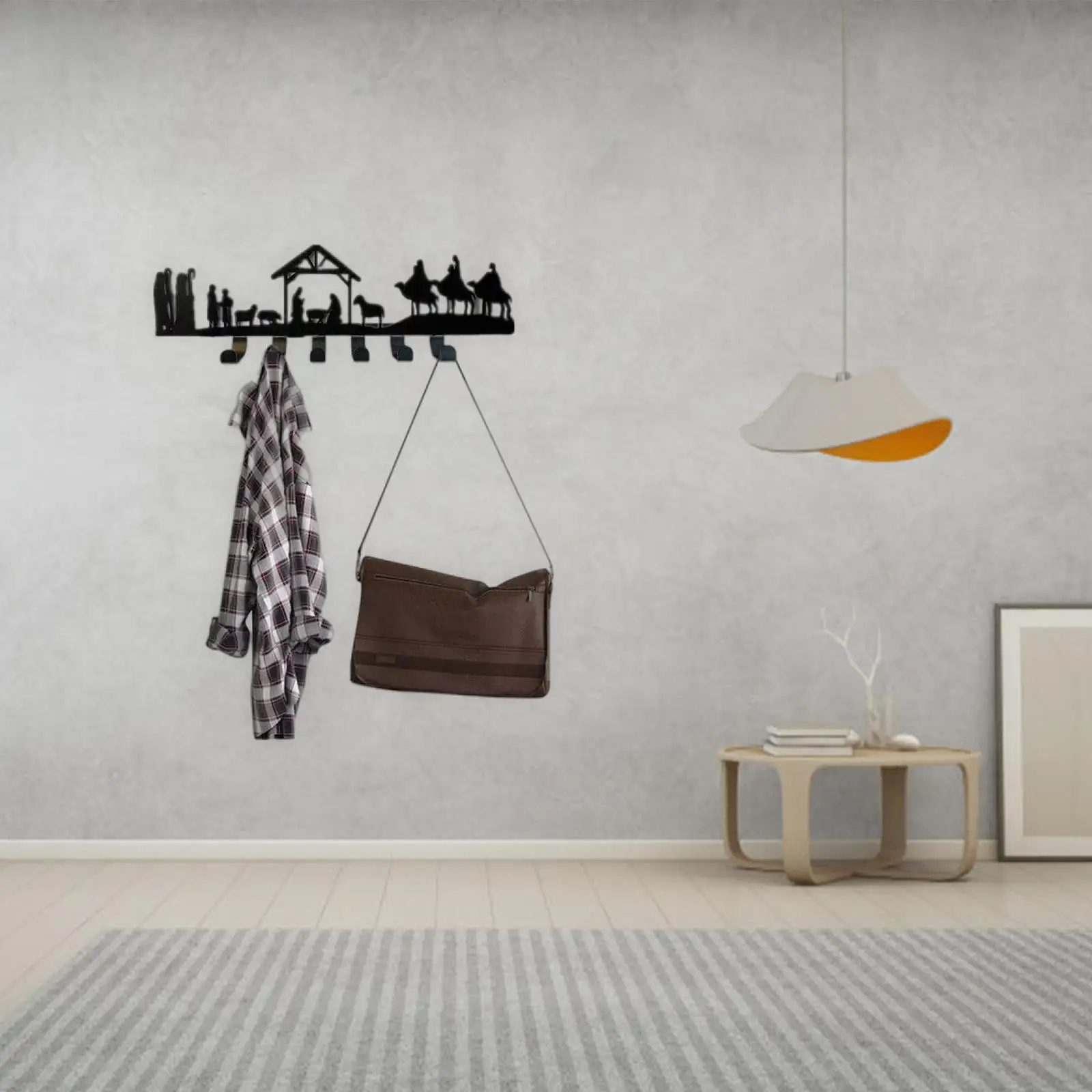 

Держатель для ключей, 6 крючков, стойка, крючок для пальто, настенная вешалка для телефона