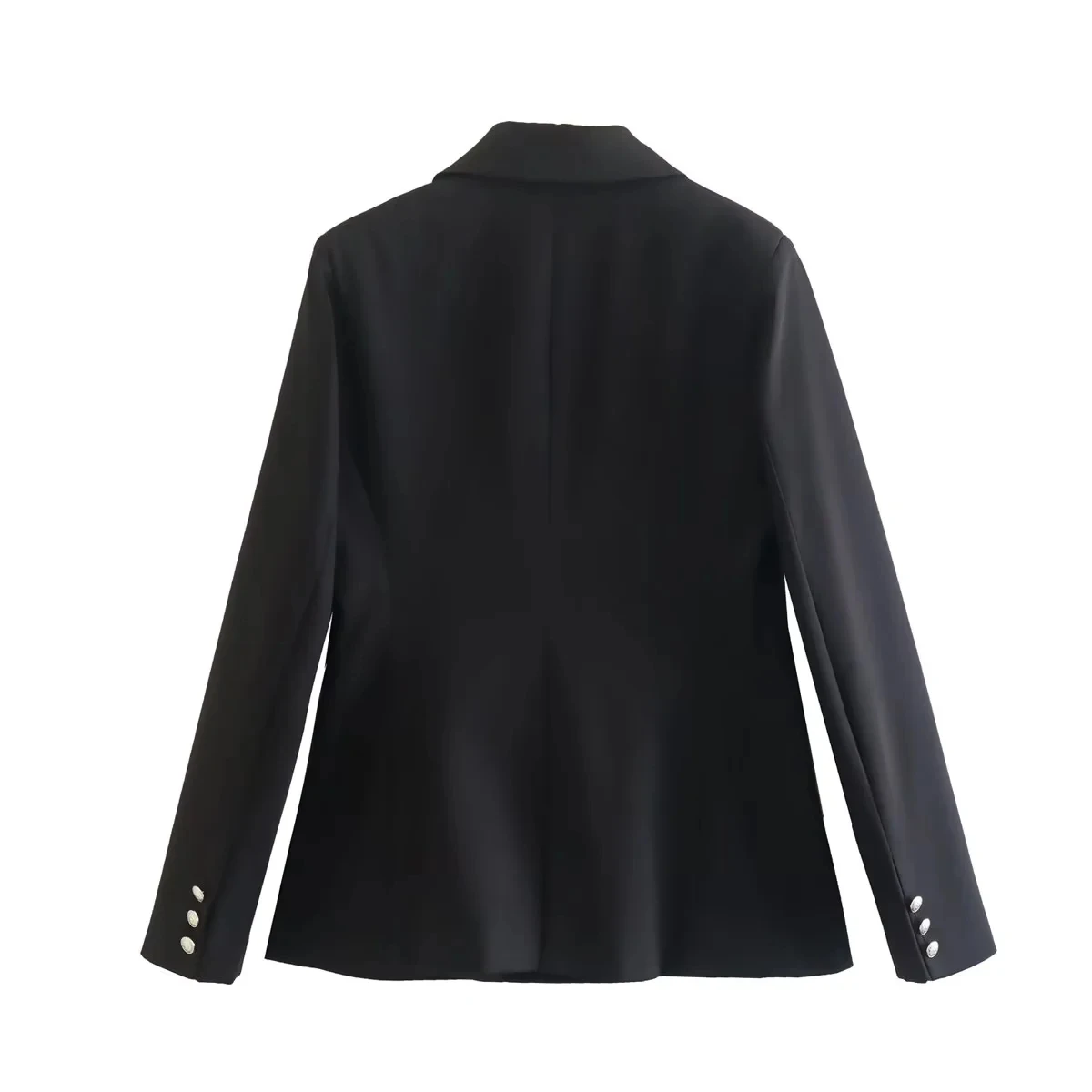 Maxdutti Ins Fashion Blazers Blogger Retro Double Breasted Solid Casual Blazers Women